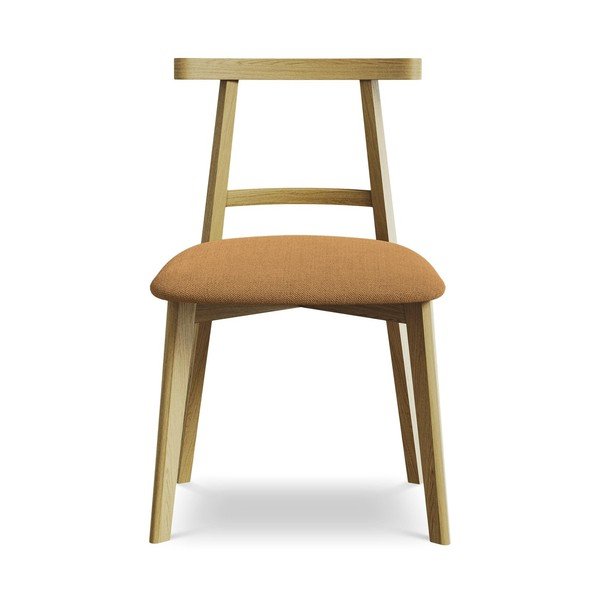 Теракотен трапезен стол от масивна дървесина Ohelo – Makamii-image-1