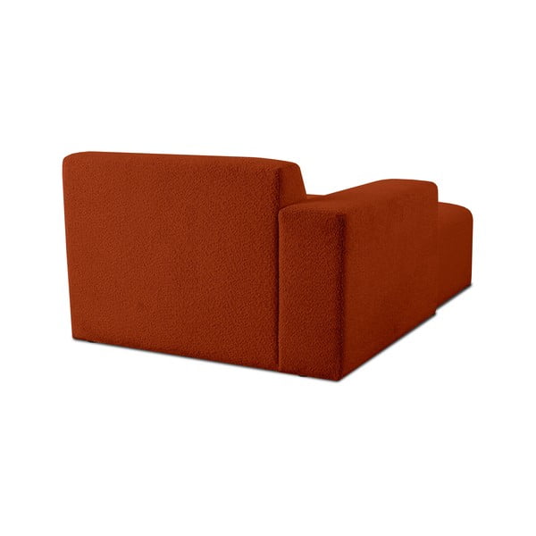 Модулен диван от букле в тухлен цвят (ляв ъгъл) Roxy – Scandic-image-3