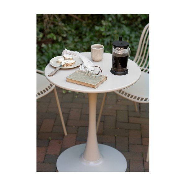 Метална кръгла градинска маса за хранене ø 60 cm Meira – House Nordic-image-2