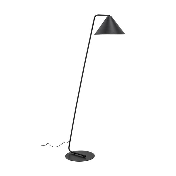 Черна подова лампа с метален абажур (височина 165 cm) Latisha – Bloomingville
