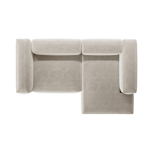 Бежов ъглов диван (десен ъгъл) Bergamo – Cosmopolitan Design-image-3