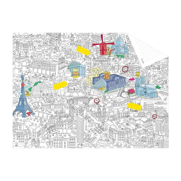 Kapesní omalovánka mapa Paris