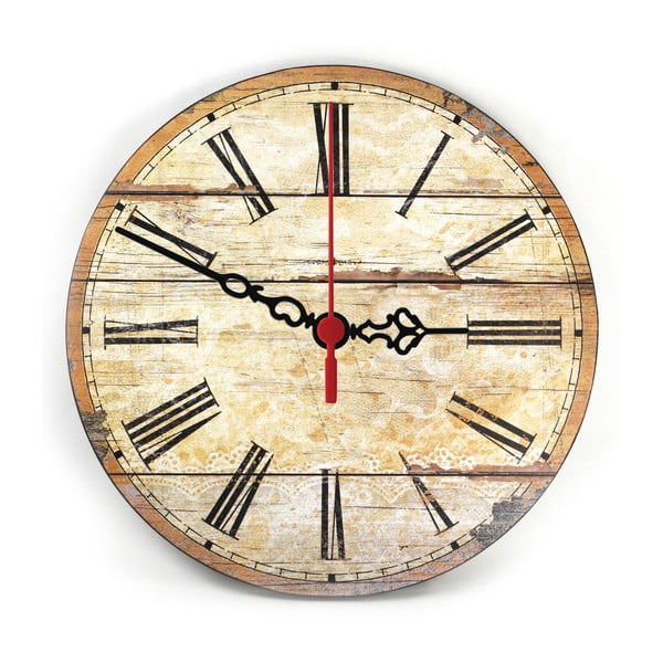 Nástěnné hodiny Retro Wood, 30 cm