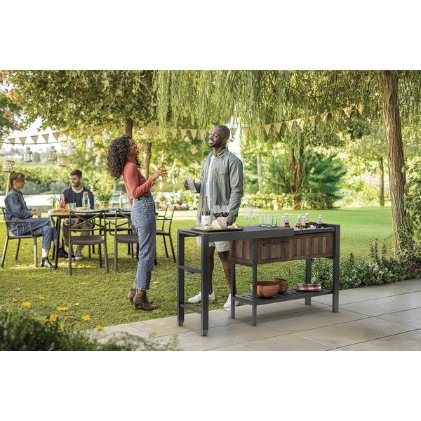Градинска бар маса 112x43 cm Hosting – Keter-image-1