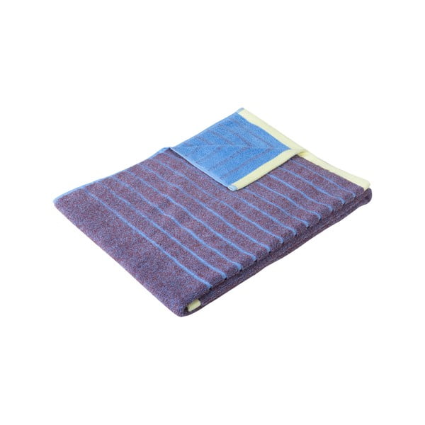 Синя и лилава памучна кърпа Dora, 50 x 100 cm - Hübsch