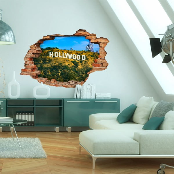 Стикер Пейзаж Холивудски хълм, 60 x 90 cm - Ambiance