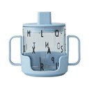 Светлосиня бебешка чаша Grow With Your Cup Grow with Your Cup - Design Letters