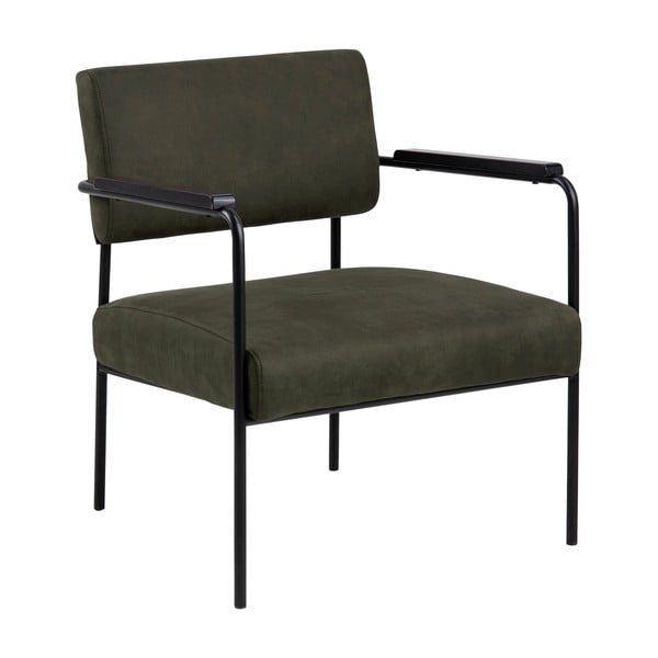 Маслиненозелено кадифено кресло Cloe - Actona