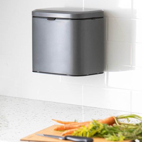 Тъмносив контейнер за компостируеми отпадъци 4 l Essentials – Ladelle-image-3
