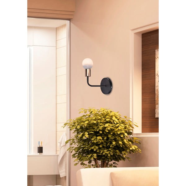 Стенна лампа в черно-меден цвят Spill - Candellux Lighting-image-1