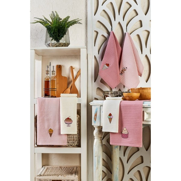 Памучни кърпи за съдове в комплект от 6 бр. 40x60 cm Ice Cream – Foutastic