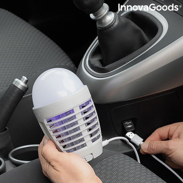 Акумулаторен фенер за комари 2 в 1 - InnovaGoods-image-2