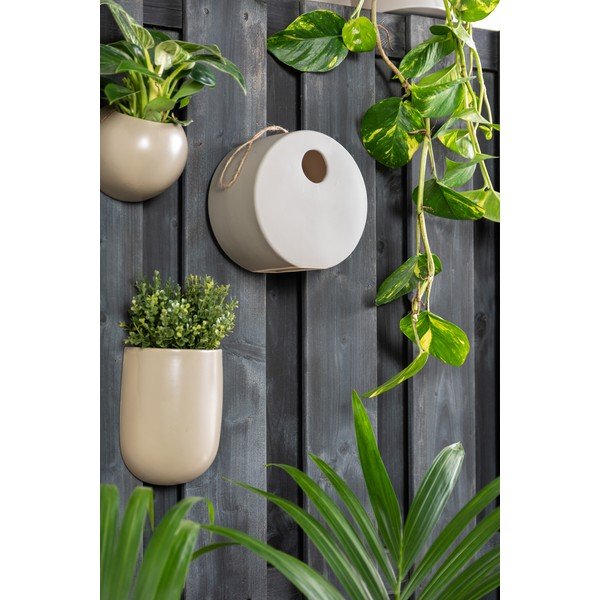 Сива керамична къщичка за птици Птица, ø 20 cm - PT LIVING-image-1