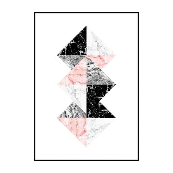 Плакат Три мраморни квадрата, 40 x 30 cm - Imagioo