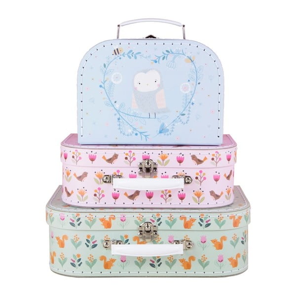 Sada 3 kufříků Sass & Belle Woodland Friends