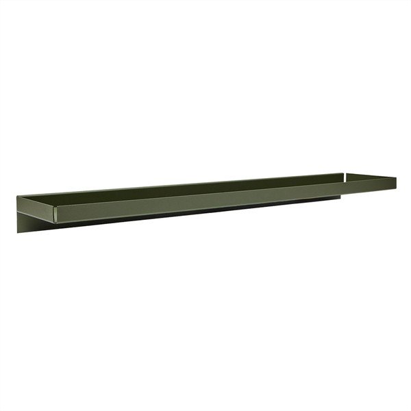 Тъмнозелен метален стенен рафт 80 cm Bakku – OYOY Living Design