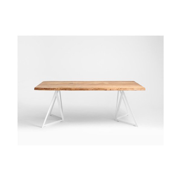 Jídelní stůl s deskou z dubového dřeva Custom Form Sherwood, 180 x 90 cm-image-1