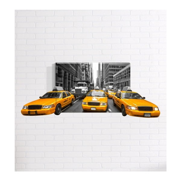 3D картина за стена Taxi, 40 x 60 cm - Mosticx