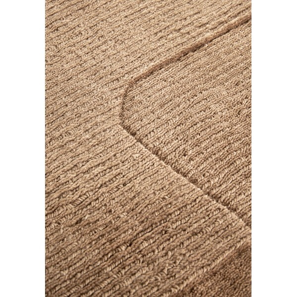 Бежов ръчно изработен вълнен килим 80x150 cm Charlotte – Villeroy&Boch-image-4