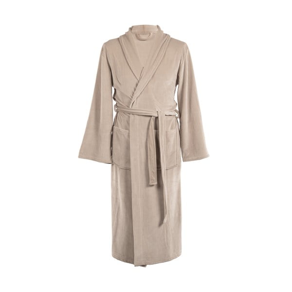 Кафяво-сива хавлия от микроплюш размер S/M Elena – Tiseco Home Studio