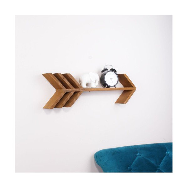Дървен стенен рафт Fleche - North Carolina Scandinavian Home Decors