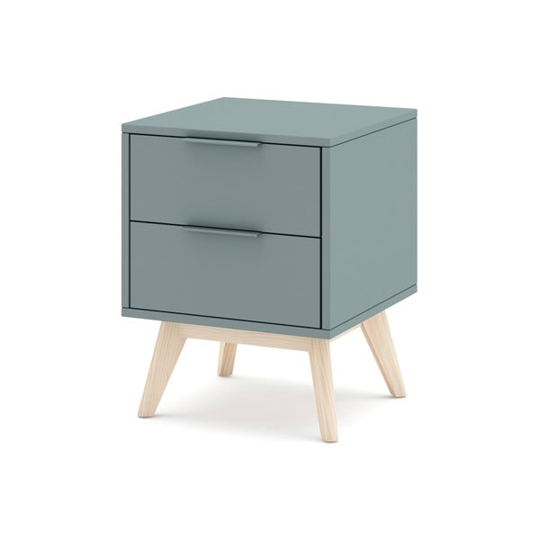 Нощно шкафче сиво-зелено Pisco – Marckeric-image-3