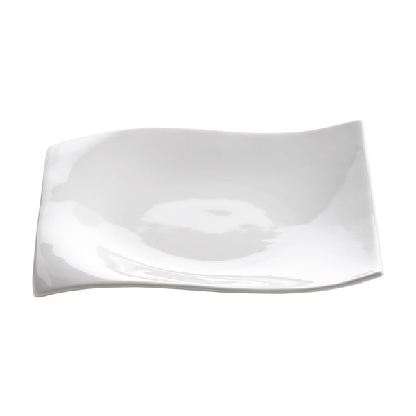 Десертна чиния от бял порцелан Motion, 18 x 18 cm - Maxwell & Williams