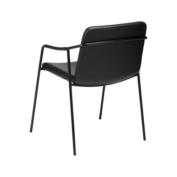 Стол за хранене от черна изкуствена кожа Boto - DAN-FORM Denmark-image-3