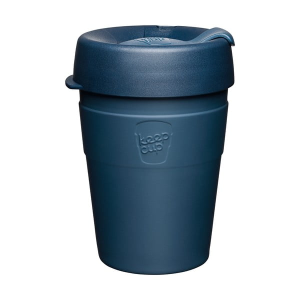 Тъмно синя чаша за пътуване с капак Thermal, 340 ml Spruce - KeepCup