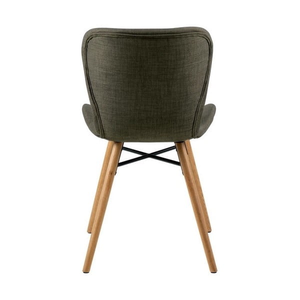 Зелени тапицирани трапезни столове в комплект 2 бр. Batilda – Actona-image-3