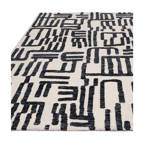 Черно-бял килим 200x290 cm Mason - Asiatic Carpets-image-3