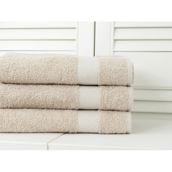 Бежова хавлиена кърпа 50x100 cm Adria - B.E.S.-image-1