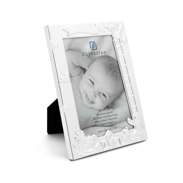 Метална стояща рамка в сребристо 27x11 cm Baby – Zilverstad