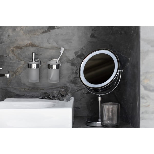 Стенна поставка с чаша за четки за зъби Maribor - Wenko-image-4