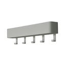 Сиво-зелена метална стенна закачалка с рафт 52 cm Dax Play – Spinder Design