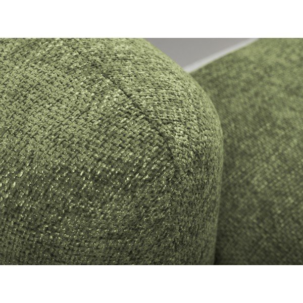 Зелен шенилов разтегателен ъглов диван с място за съхранение (десен ъгъл) Mele – Makamii-image-4