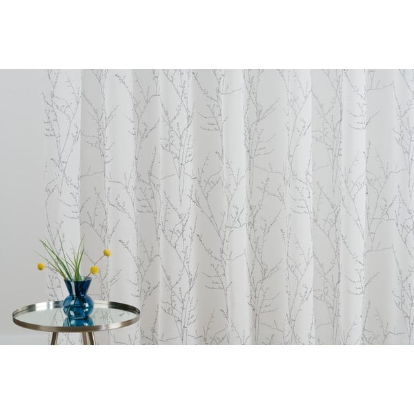 Бяло-сива завеса 300x260 cm Balada - Mendola Fabrics