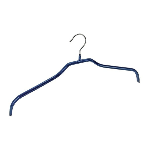 Комплект от 2 сини неплъзгащи се закачалки за дрехи Hanger Slim - Wenko