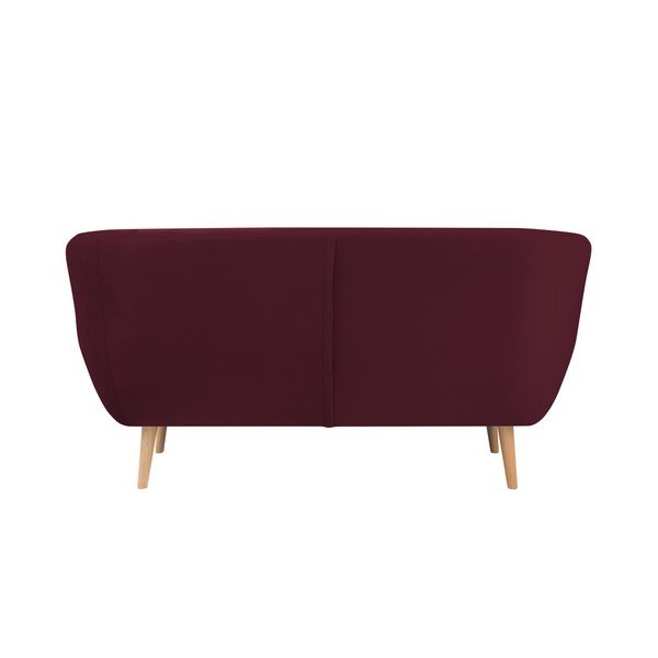 Vínově červená dvoumístná pohovka Mazzini Sofas Amelie-image-3