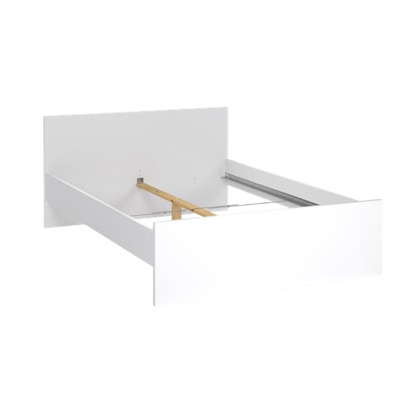 Бяло двойно легло 140x200 cm ПДЧ без ламелно дъно Naia – Tvilum-image-2