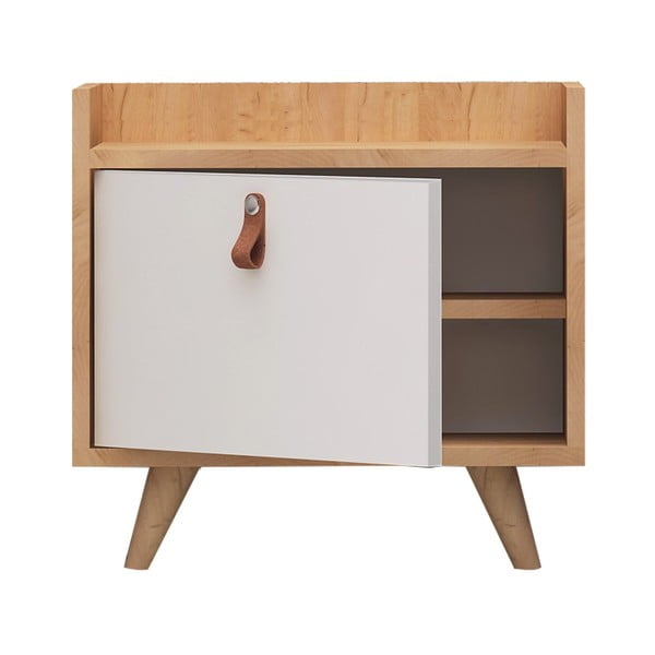 Нощно шкафче с дъбов декор Doppo - Mod Design