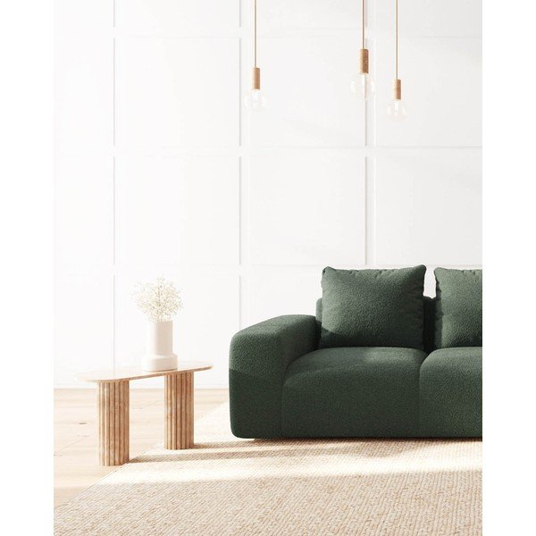 Зелен диван от плат bouclé 287 cm Feiro - MESONICA-image-4