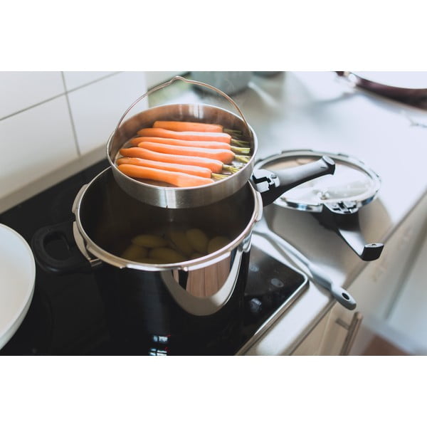 Тенджера под налягане от неръждаема стомана , 6 л Praktika Plus - ELO-image-1