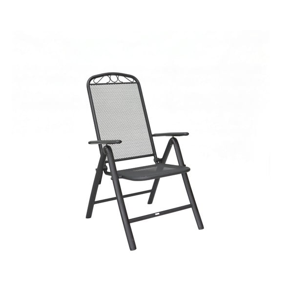 Черен метален градински стол – Rojaplast-image-3