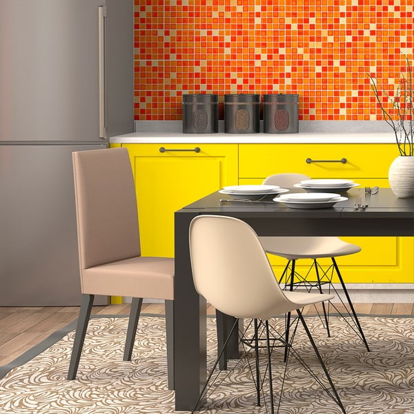 Комплект от 9 декоративни стикера за стена Mosaics, 10 x 10 cm - Ambiance-image-2