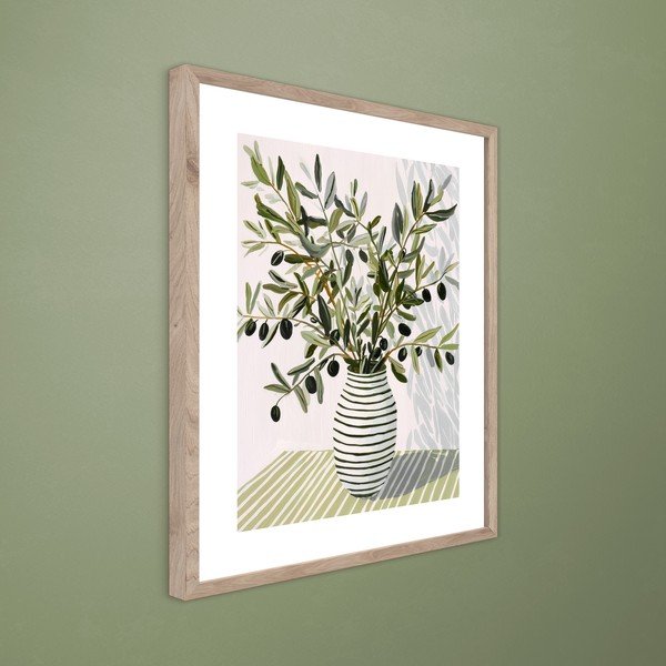 Печатна картина с включена рамка 40x50 cm Olive Bunch II – Styler-image-3
