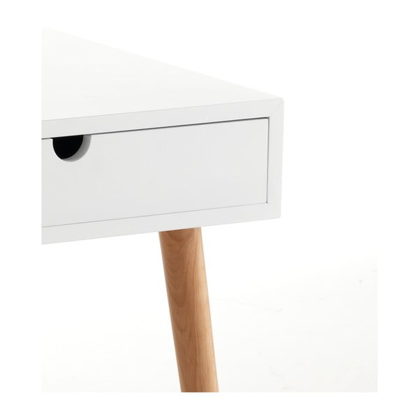 Бяла маса за кафе с чекмедже Turneta Kyra - Tomasucci-image-1