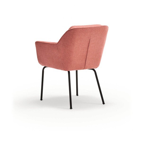 Розов тапициран трапезен стол с подлакътници Sadira – Teulat-image-4