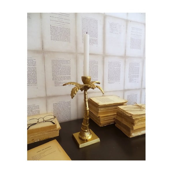 Комплект от 2 свещника Palmtree Gold, ⌀ 17 cm - Orchidea Milano
