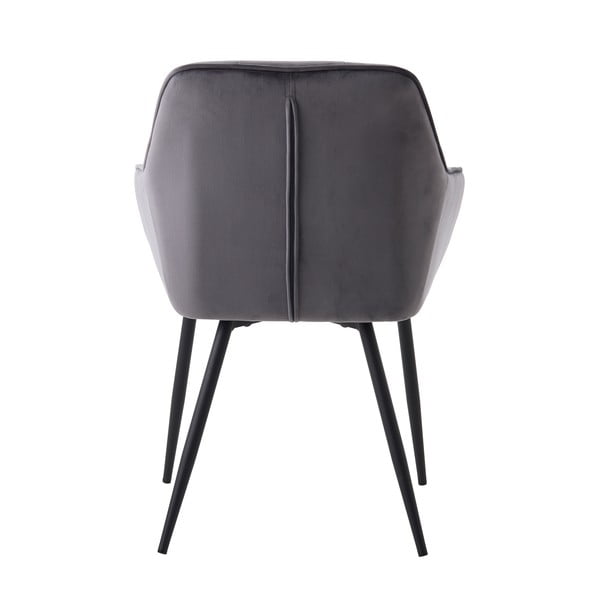 Сиви тапицирани трапезни столове в комплект с подлакътници 2 бр. Nolan Square – Unique Furniture-image-4